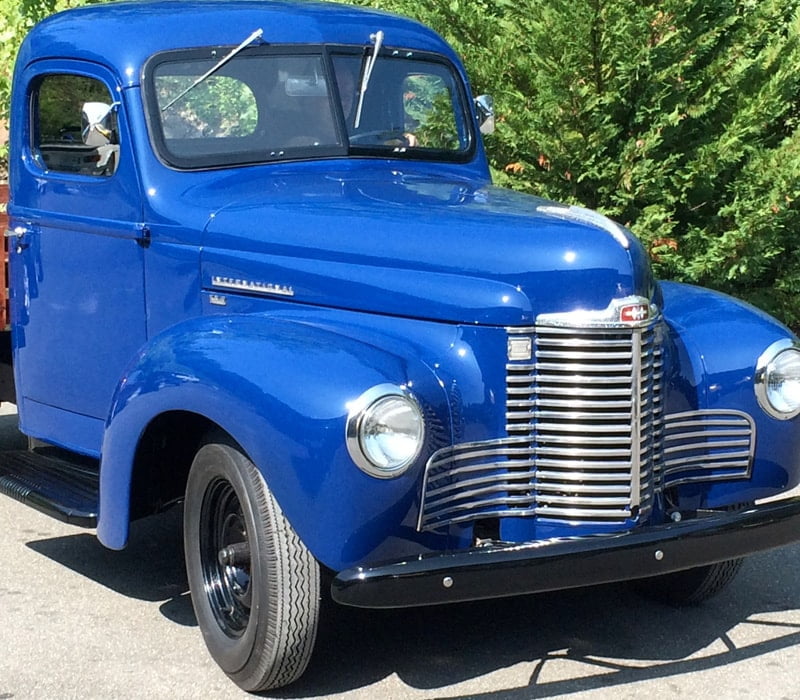 front end of blue 1947 kb2
